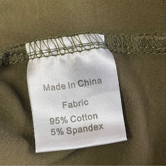 SmallShow women’s Large Tshirt Olive Green Maternity Nursing - Picture 7 of 9